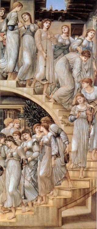 Sir Edward Coley Burne-Jones The Gold Stairs (mk19) oil painting picture